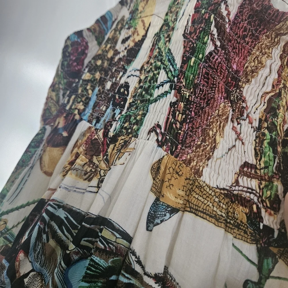 Minkas Bohemian Tropical Print Maxi Dress - Picture 5 of 6